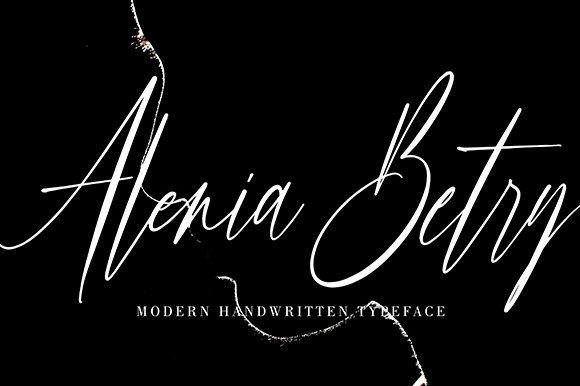 Alenia Betry: A Chic Script Font for Branding