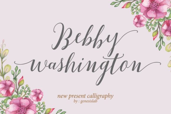 Bebby Washington: A Handwritten Font for Creative Makers