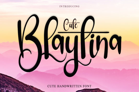 Blaytina Cute: A Handwritten Font for Editorial Design