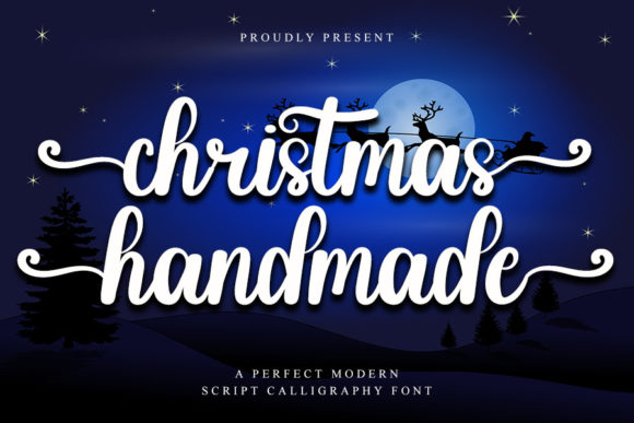 Christmas Handmade Font for Craft and Commercial Projects