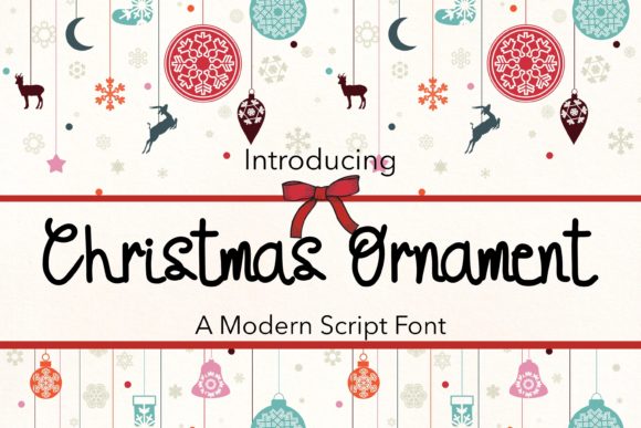 Christmas Ornament Font for Professional Branding