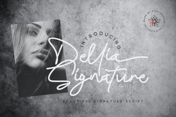 Dellia Signature Font for Handmade Creations