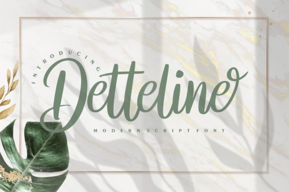 Detteline: A Handwritten Font for Modern Campaigns