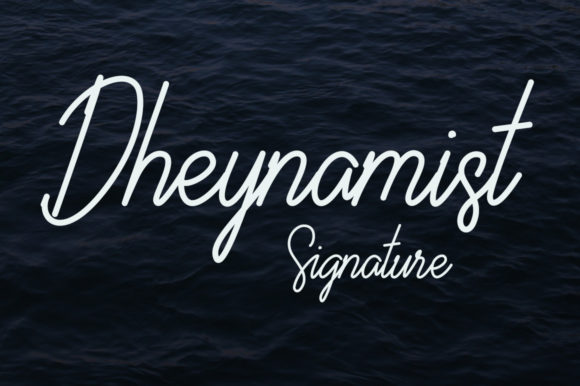 Dheynamist Font for Handmade and Commercial Design
