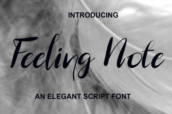 Feeling Note: A Script Font for Editorial Elegance