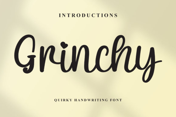 Grinchy: A Stylish Script Font for Polished Branding