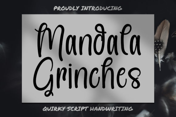 Mandala Grinches Font for Web Design