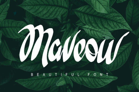 Maveow – A Handwritten Script Font for Creative Projects