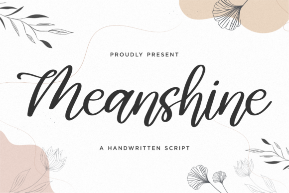 Meanshine: A Playful Script Font for Editorial Design