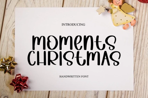 Moments Christmas Font for Handmade Creations