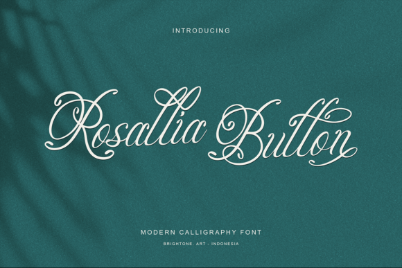 Rosallia Button: A Script Font for Editorial Elegance