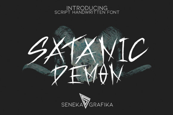 Satanic Demon Font for Web Design
