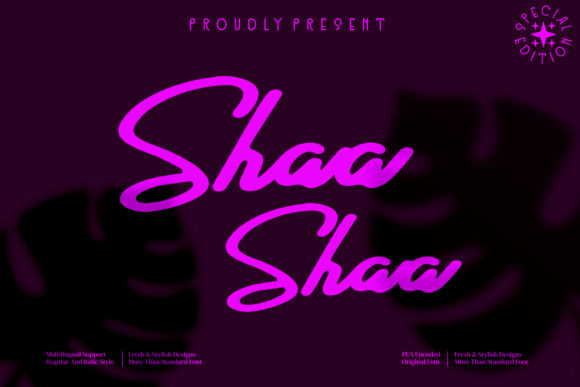 Shaa Shaa Font for Professional Branding