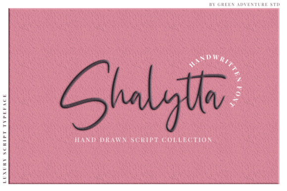 Shalytta Script Font for Handmade Creations