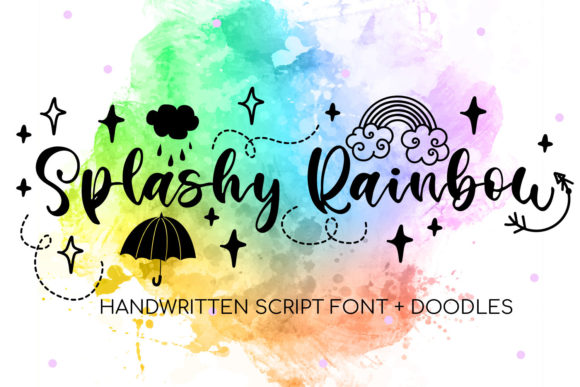 Splashy Rainbow: A Handwritten Font for Editorial Charm