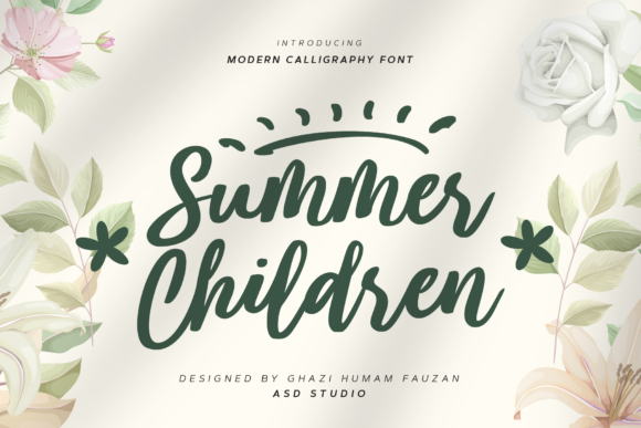 Summer Children Font for Editorial Design and Creative Projects