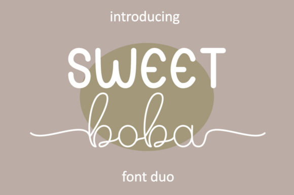 Sweet Boba Font for Handmade Creations