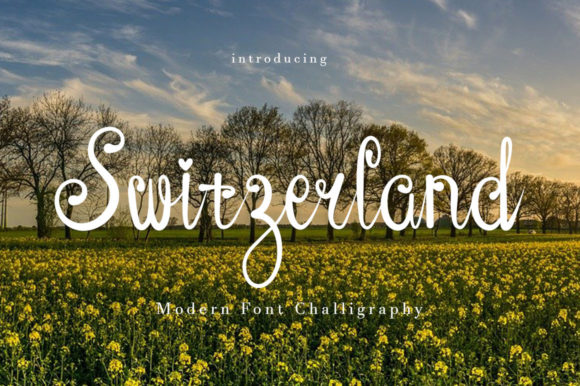 Switzerland Font: A Touch of Luxury in Handmade Design