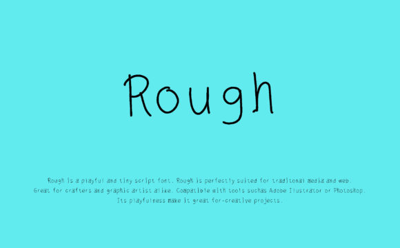 Testing the Rough Script Font for a Creative Brand Website