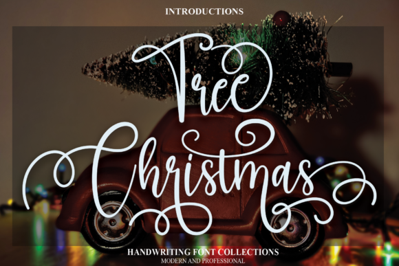Tree Christmas Font for Web Design