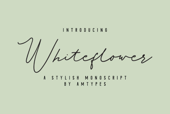 Whiteflower: A Script Font That Elevates Handmade Creations
